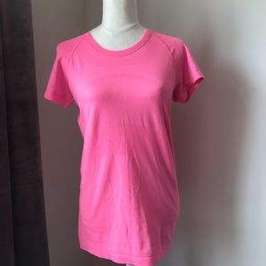 lululemon pink swiftly tech top